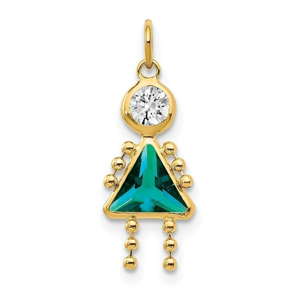 5795 10k December Girl Birthstone Charm